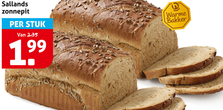brood sallands zonnepit warme stuk bakker folder aanbieding bij Hoogvliet