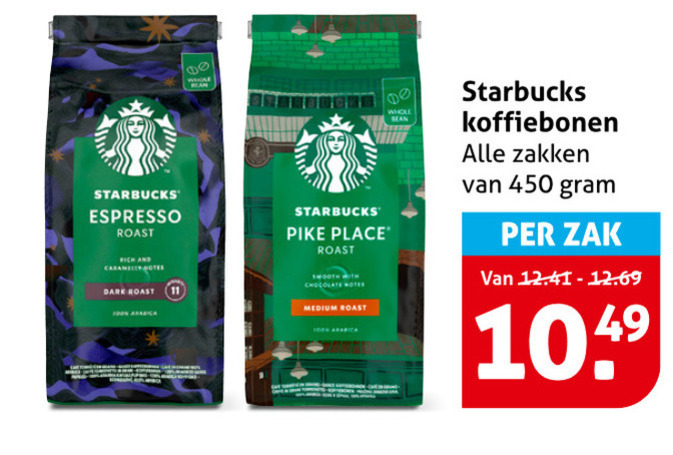 Starbucks   koffiebonen folder aanbieding bij  Hoogvliet - details