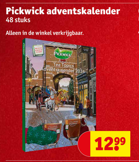 Pickwick   adventskalender, thee folder aanbieding bij  Kruidvat - details