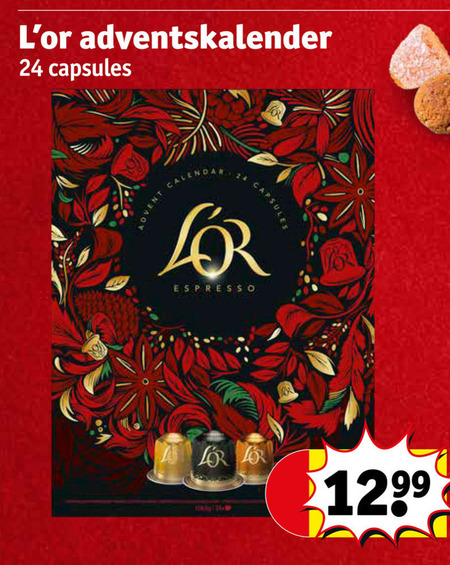 douwe egberts l or koffiecups adventskalender 24 capsules espresso folder aanbieding bij Kruidvat Douwe Egberts L Or adventskalender, koffiecups folder aanbieding bij Kruidvat - details