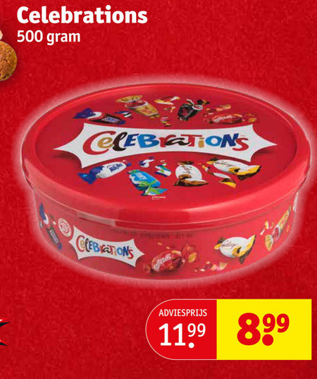 Celebrations   mini chocoladerepen folder aanbieding bij  Kruidvat - details