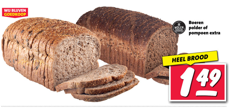 brood boeren molen polder goud pompoen folder aanbieding bij Nettorama