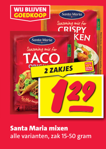 Santa Maria   maaltijdmix folder aanbieding bij  Nettorama - details