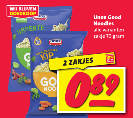 Unox   noodles folder aanbieding bij  Nettorama - details