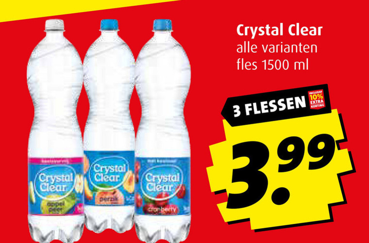 Crystal Clear   fruitdrank folder aanbieding bij  Boni - details