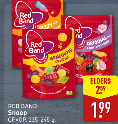 Red Band   snoep folder aanbieding bij  Aldi - details