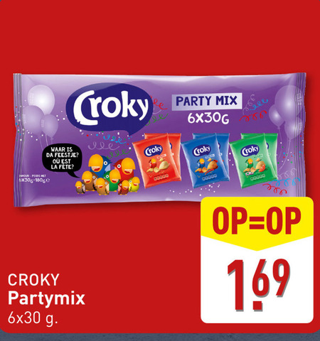 Croky   chips folder aanbieding bij  Aldi - details