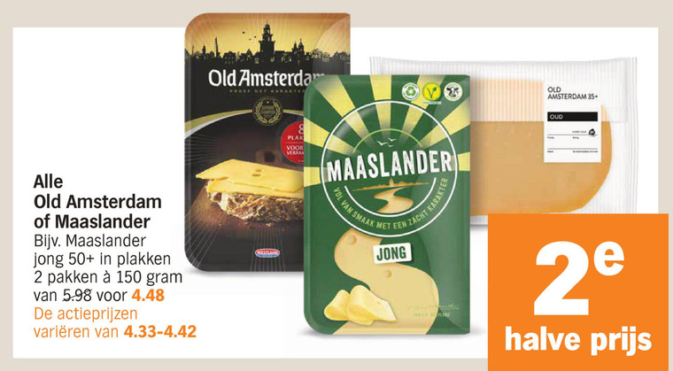 Old Amsterdam   kaas, kaasplakken folder aanbieding bij  Albert&nbsp;Heijn - details