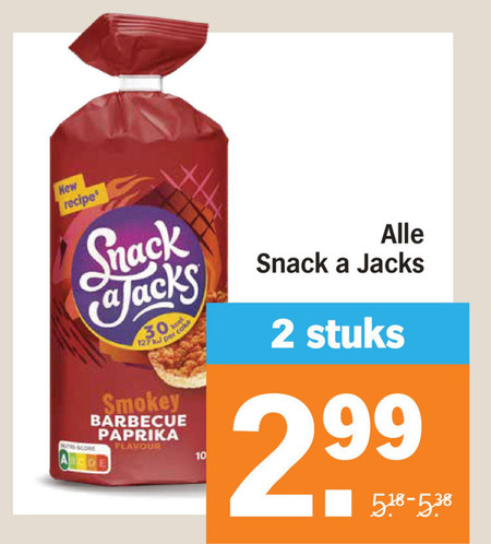 Snack a Jacks   rijstwafels folder aanbieding bij  Albert&nbsp;Heijn - details