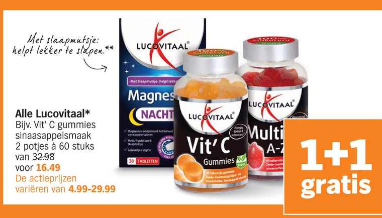 Lucovitaal   voedingssupplement folder aanbieding bij  Albert Heijn - details