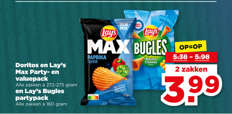 Doritos   chips folder aanbieding bij  Plus - details