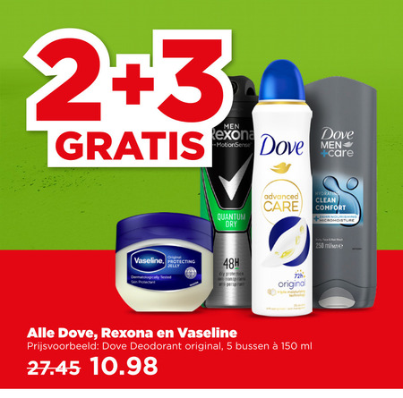 Dove   deodorant folder aanbieding bij  Plus - details
