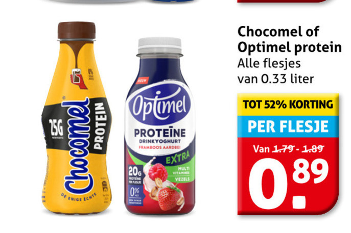 Chocomel   chocolademelk, melkdrank folder aanbieding bij  Hoogvliet - details