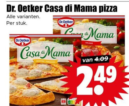 Dr Oetker   diepvriespizza folder aanbieding bij  Dirk - details