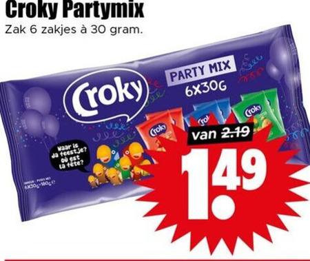 Croky   chips folder aanbieding bij  Dirk - details