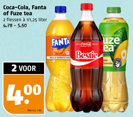 Coca-Cola   frisdrank, cola folder aanbieding bij  Poiesz - details