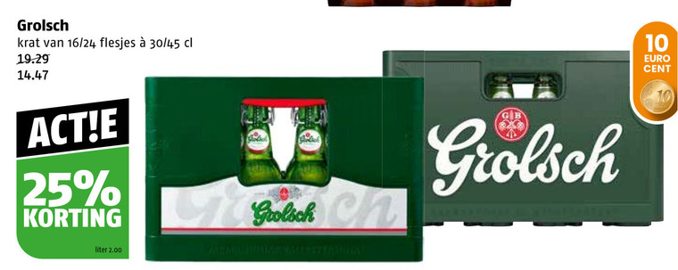 Grolsch   krat bier folder aanbieding bij  Poiesz - details
