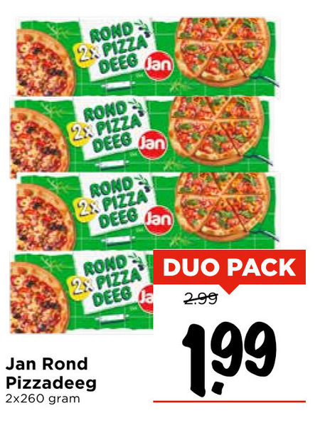 Jan   pizzadeeg folder aanbieding bij  Vomar - details