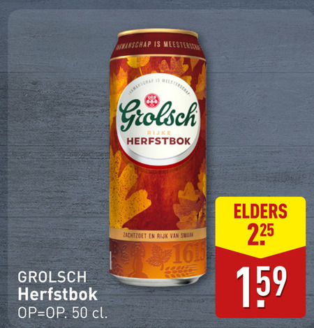 Grolsch   bokbier folder aanbieding bij  Aldi - details