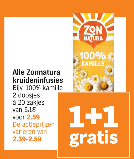 Zonnatura   thee folder aanbieding bij  Albert&nbsp;Heijn - details