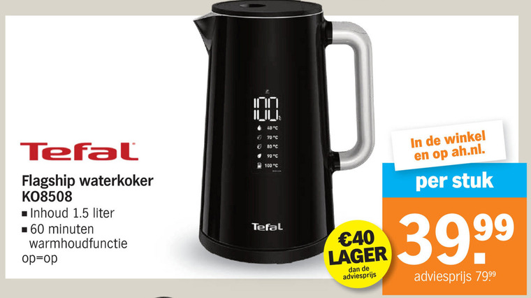 Tefal   waterkoker folder aanbieding bij  Albert&nbsp;Heijn - details