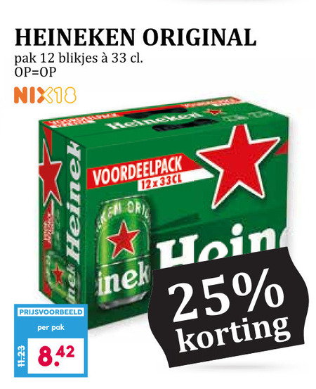 Heineken   blikje bier folder aanbieding bij  Boons&nbsp;Markt - details