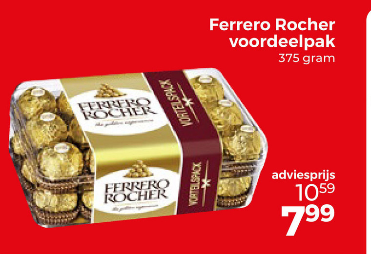 Ferrero Rocher   chocolade folder aanbieding bij  Trekpleister - details