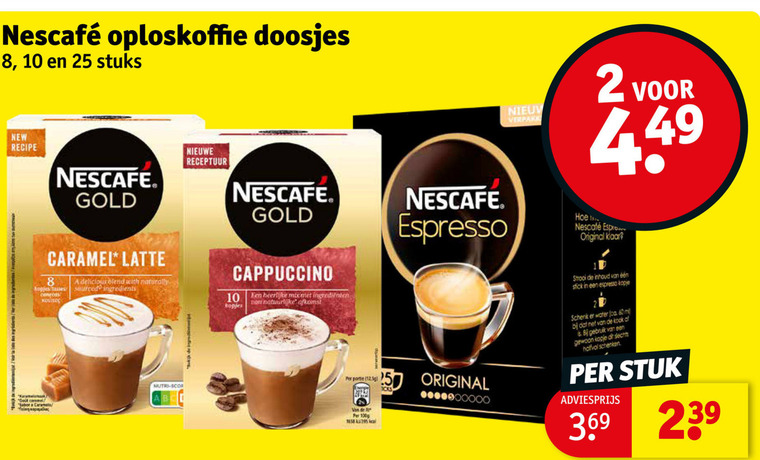 Nescafe   oploskoffie folder aanbieding bij  Kruidvat - details