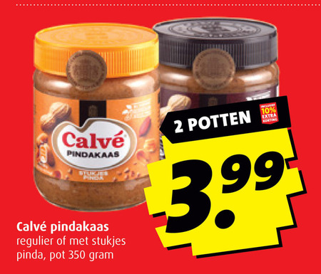 Calve   pindakaas folder aanbieding bij  Boni - details