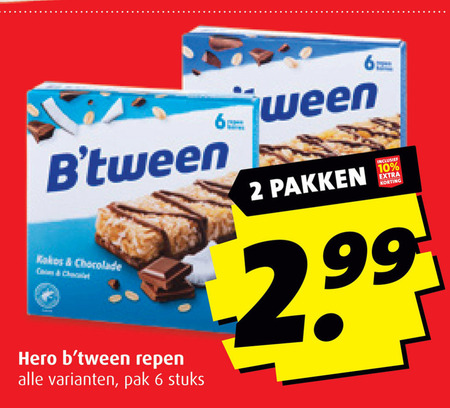 Hero   mueslireep folder aanbieding bij  Boni - details
