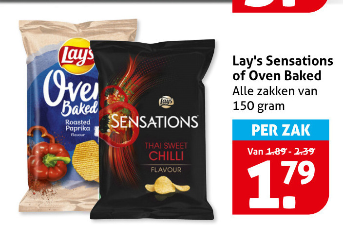 Lays   chips folder aanbieding bij  Hoogvliet - details