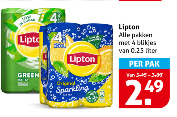 Lipton   ice tea folder aanbieding bij  Hoogvliet - details