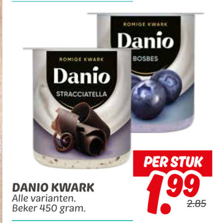 Danone Danio   kwark folder aanbieding bij  Dekamarkt - details