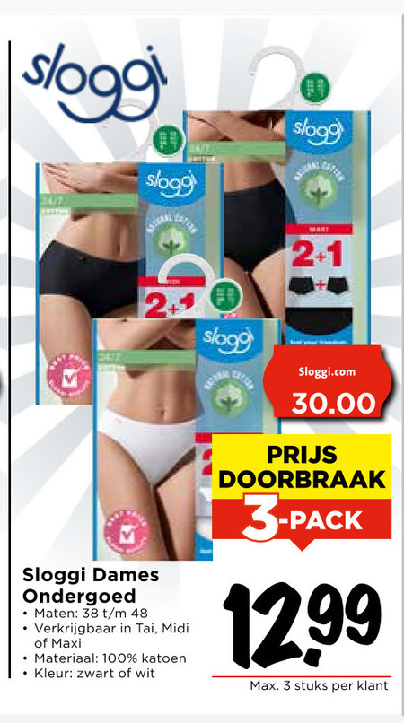 Sloggi   damesslip folder aanbieding bij  Vomar - details