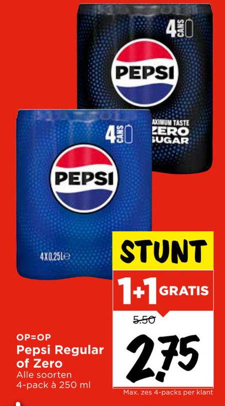 Pepsi   cola folder aanbieding bij  Vomar - details