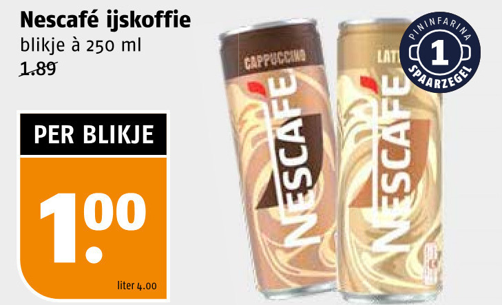 Nescafe   ijskoffie folder aanbieding bij  Poiesz - details
