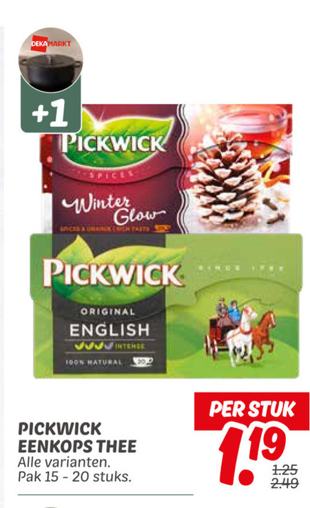 Pickwick   thee folder aanbieding bij  Dekamarkt - details