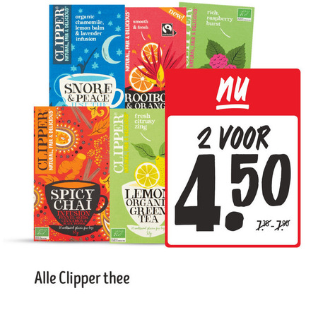 Clipper   thee folder aanbieding bij  Jumbo - details