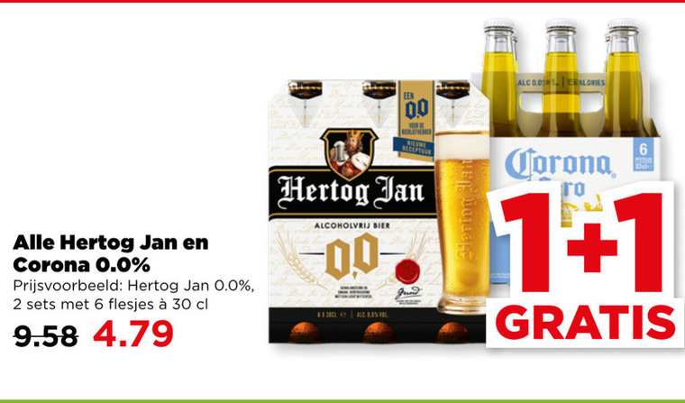 Corona   alcoholvrij bier folder aanbieding bij  Plus - details
