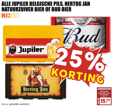 Bud   krat bier folder aanbieding bij  MCD&nbsp;Supermarkt&nbsp;Basis - details