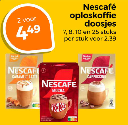 Nescafe   oploskoffie folder aanbieding bij  Trekpleister - details
