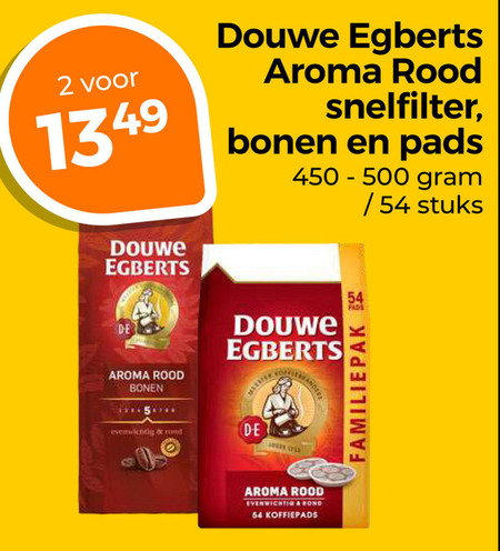 Douwe Egberts   koffie, koffiepad folder aanbieding bij  Trekpleister - details