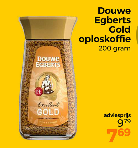 Douwe Egberts   oploskoffie folder aanbieding bij  Trekpleister - details