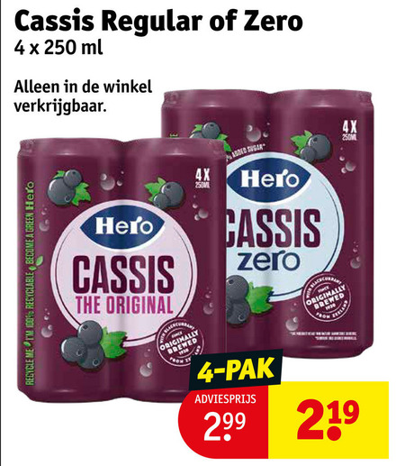 Hero   frisdrank folder aanbieding bij  Kruidvat - details