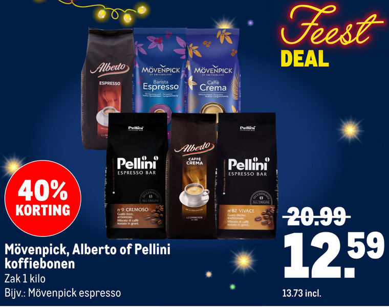 Pellini   koffiebonen folder aanbieding bij  Makro - details