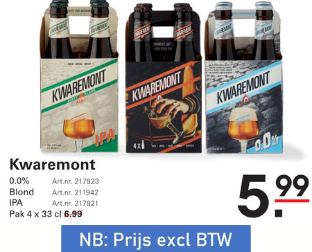 Kwaremont   speciaalbier folder aanbieding bij  Sligro - details