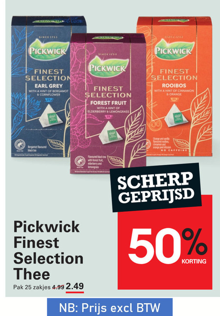 Pickwick   thee folder aanbieding bij  Sligro - details