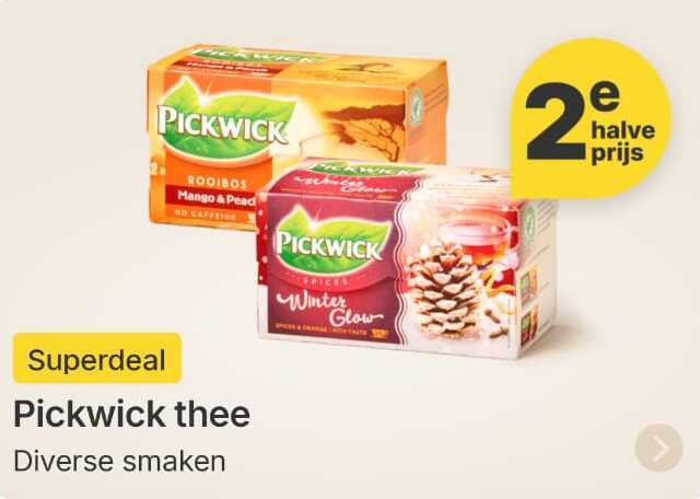 Pickwick   thee folder aanbieding bij  Picnic - details