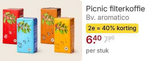Picnic   koffie folder aanbieding bij  Picnic - details