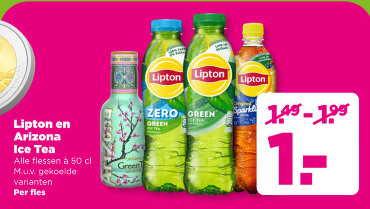 Lipton   ice tea folder aanbieding bij  Plus - details